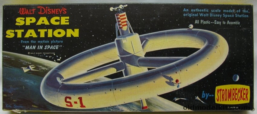 Strombecker 1/300 Walt Disney's Space Station from the Movie 'Man in Space', D32-100 plastic model kit